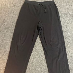 C&B Sport by Croft & Barrow Fleece Black Pants Medium